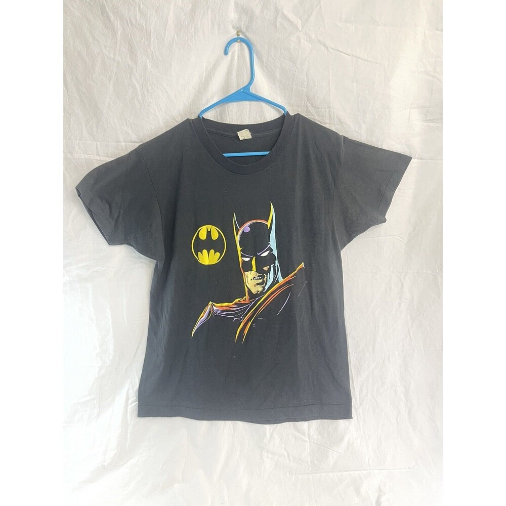 Vintage Batman 80’s 1989 Black Neon 19.5 X 25.5 large